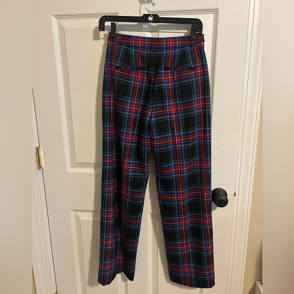 J.Crew Sydney Holiday plaid pants size 00 - Picture 6 of 11